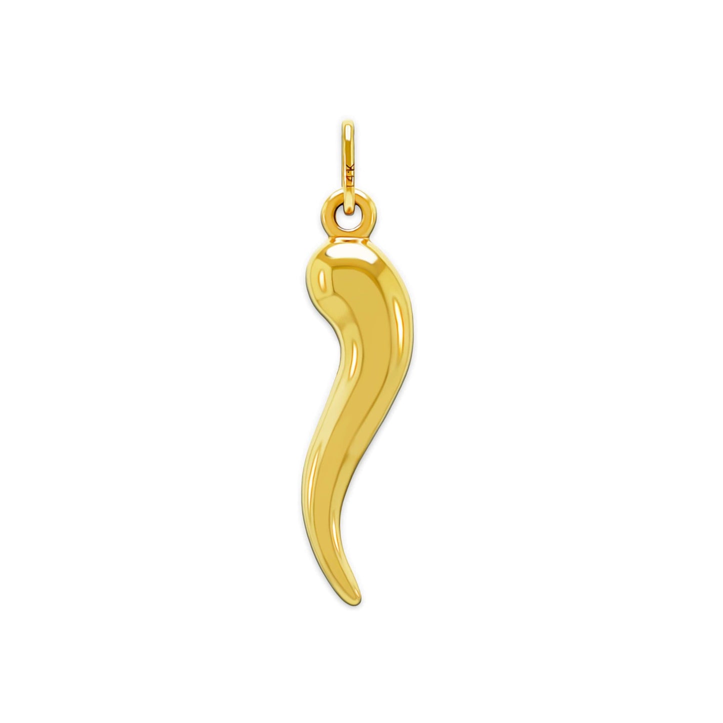 Gold Italian Horn Charm