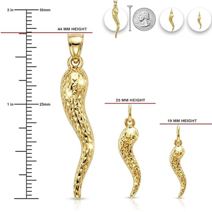 Gold Italian Horn Size Chart